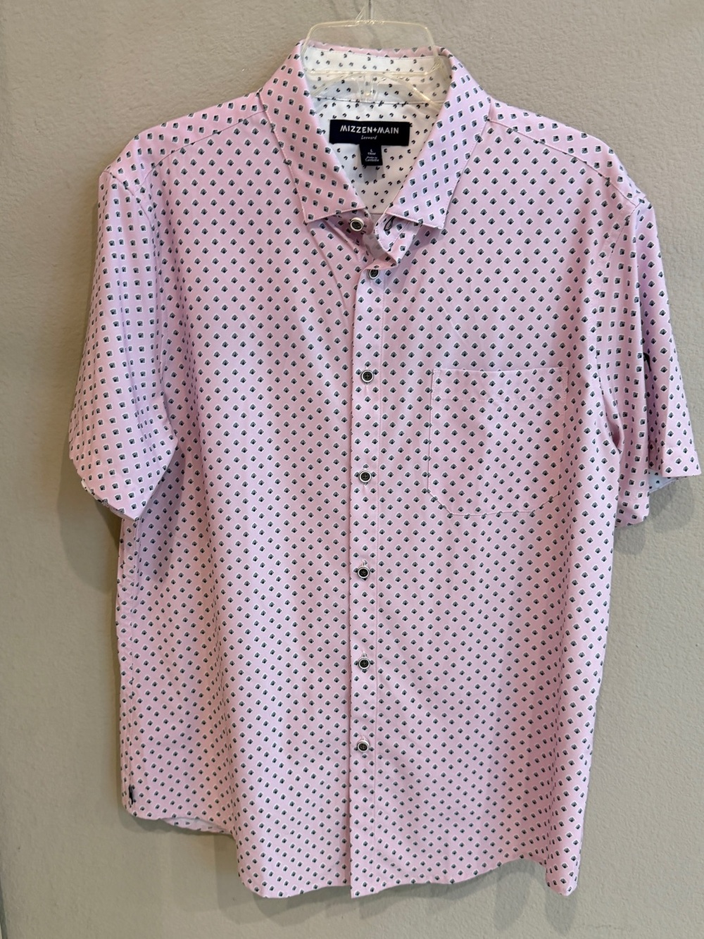 Mizzen+Main Leeward Pink Performance Button Front Shirt Byron Nelson Large - Picture 7 of 7